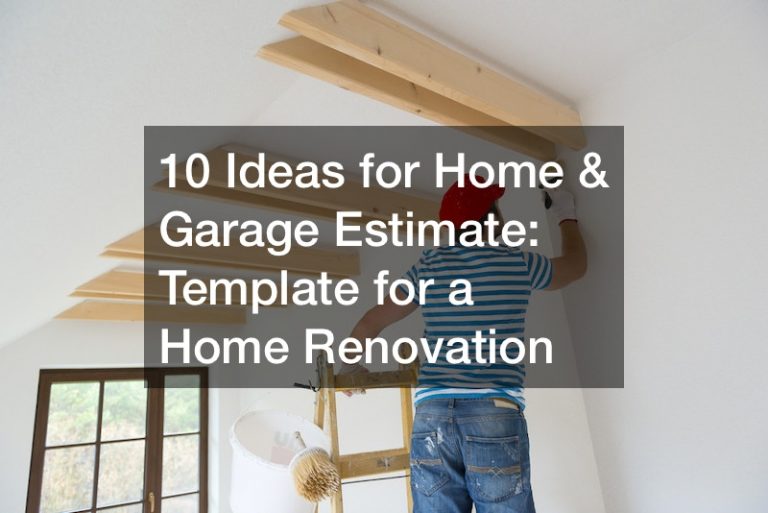 13 Ideas for Home and Garage Estimate  Template for a Home Renovation