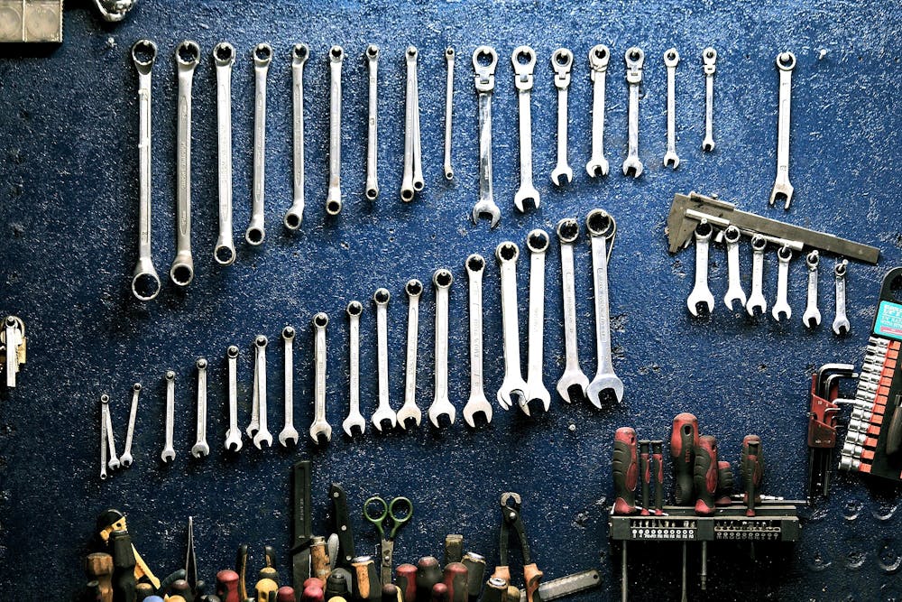 a lot of repair tools